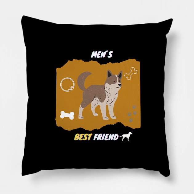 Cute dog Pillow by VedadsDesign