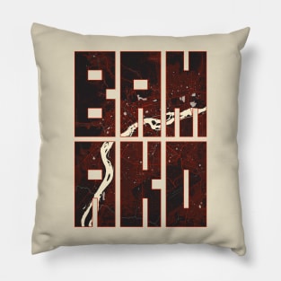 Bamako, Mali City Map Typography - Vector Pillow