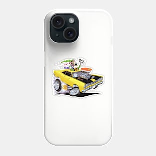 BIRD FINK 1969 yellow muscle car Phone Case