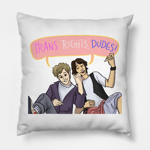 BnT trans rights dudes! Pillow by Nertalert