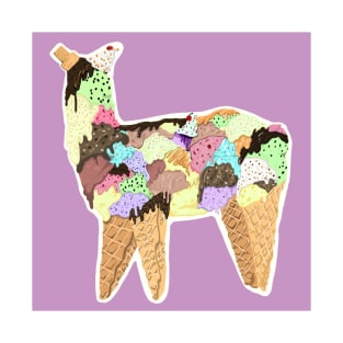 Ice Cream Llama T-Shirt