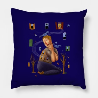 Melancholia In Time Of Corona Pillow