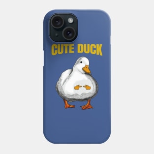 cute duck meme Phone Case