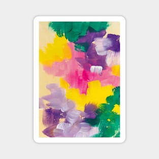 Modern Maximalism  Painting, Colorful Contemporary Painting 16 Magnet