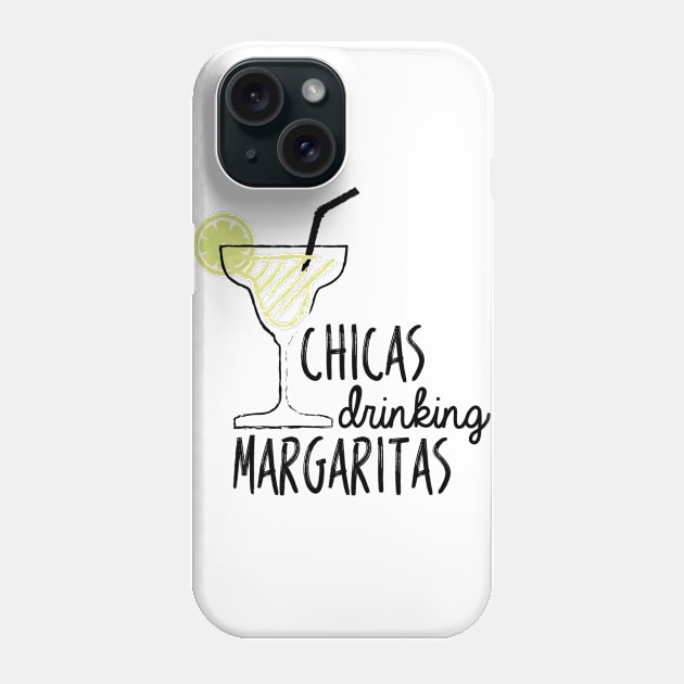 Chicas Drinking Margaritas Phone Case by RobinBobbinStore