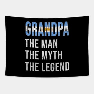 Grand Father Argentinian Grandpa The Man The Myth The Legend - Gift for Argentinian Dad With Roots From  Argentina Tapestry
