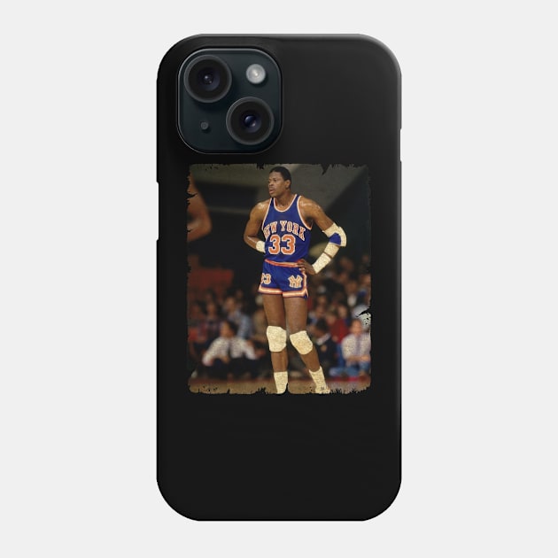 Patrick Ewing, Standing During a Game Against The Atlanta Hawks Back In 1986 Phone Case by Wendyshopart