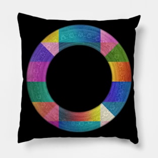 Abstract rainbow frame Pillow