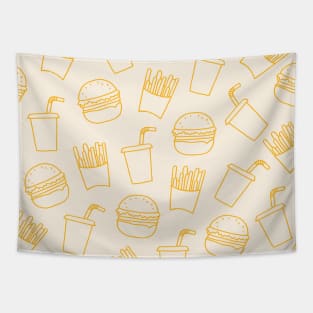 Fast Food Pattern Tapestry