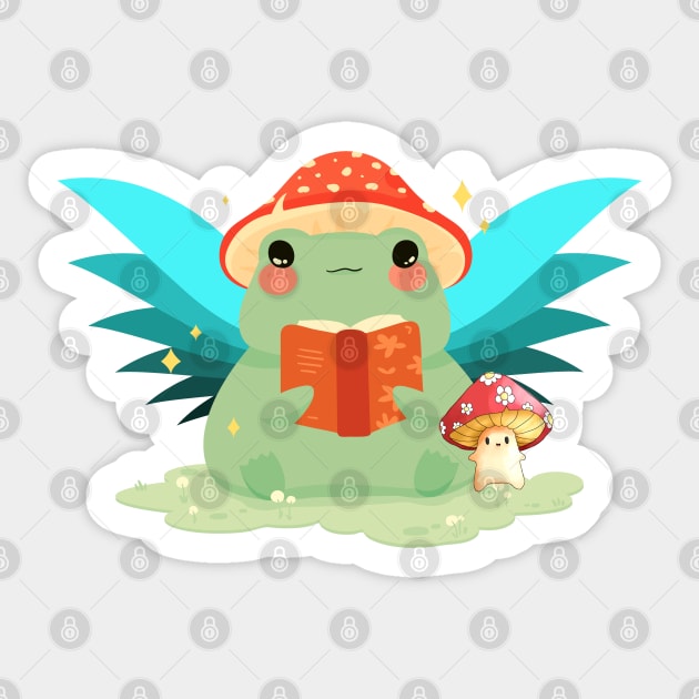 Kawaii adorable fairy core frog sticker pack | Sticker