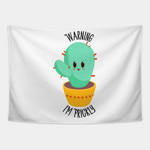 Warning I'm Prickly Tapestry by CrowsCallingDesign