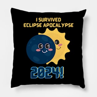 I survived the Eclipse Apocalypse 2024 Pillow