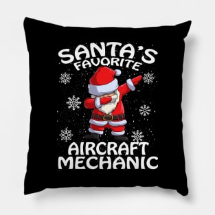 Santas Favorite Aircraft Mechanic Christmas Pillow