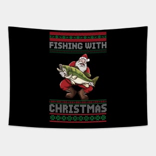 Fishing With Christmas Tapestry