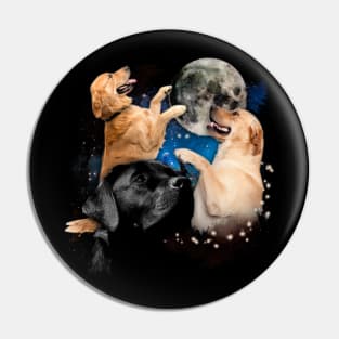 Labrador Dog Moon with Labrador Retriever-inspired Fashion Statements Pin