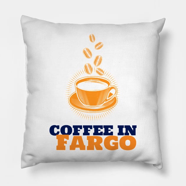 Fargo & Coffee Pillow by ArtDesignDE