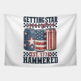 Getting Star Spangled Hammered, Funny America, 4th Of July, Party in the USA, Independence Day Tapestry