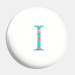 Iota Watermelon Letter Pin