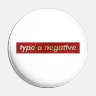 Type O Negative - SIMPLE RED Pin