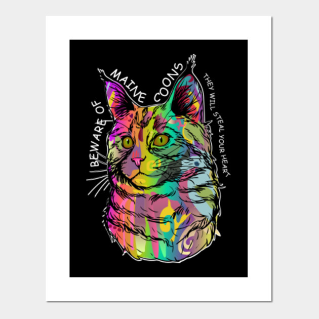 Maine Coon Cat Artwork Painting Maine Coon Cat Posters And Art