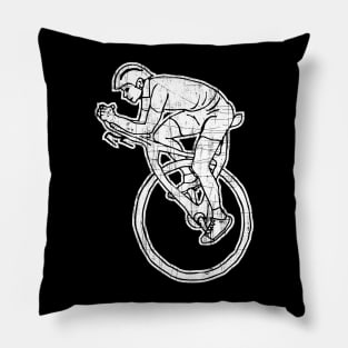 Crazy High Speed Long Distance Unicycle Rider Gift Idea Pillow