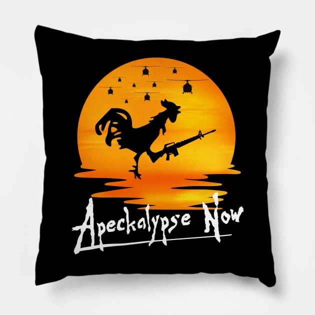 Apeckalypse Now Pillow by Daz Art & Designs