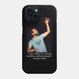 George Carlin joke fan art Phone Case