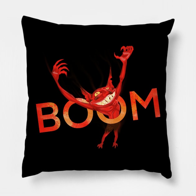 Bomb Goblin Pillow by RiffRaffComics