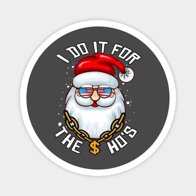 I Do It For The Ho's Funny Christmas Santa Gift In USA