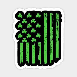 St. Patrick's Day Irish American Flag Paddy's Day Shirt Magnet