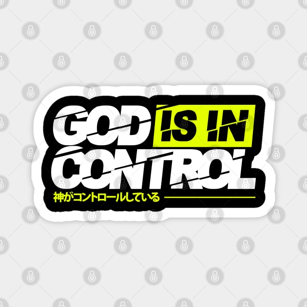 god is in control Magnet by societee28