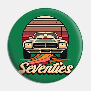 Seventies Muscle Car Pin