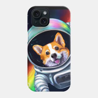 Floating Astronaut Corgi Phone Case