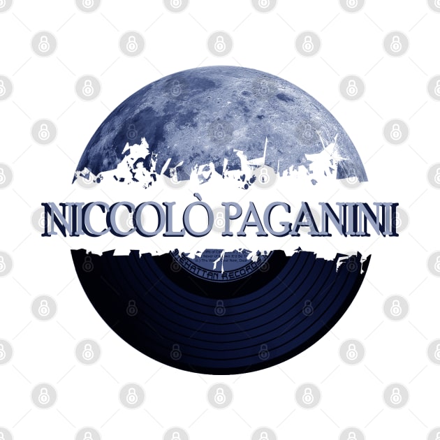 Niccolò Paganini blue moon vinyl by hany moon