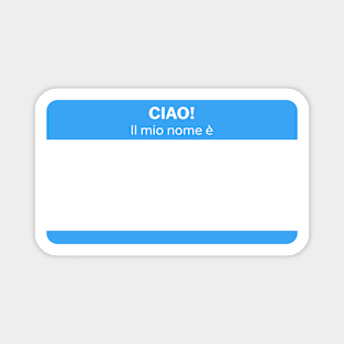 Italian Name Tag Magnet