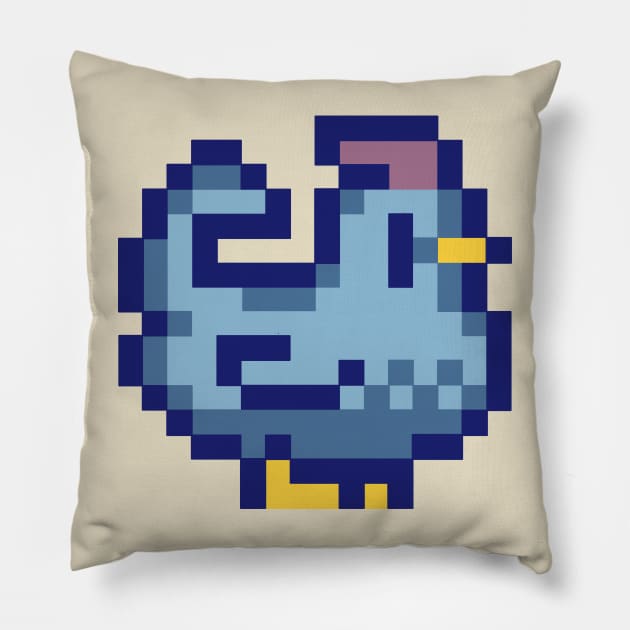 Pixel Chicken 3 Pillow by TASCHE