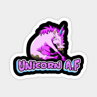 Unicorn AF, Funny Cute, Unicorn Gift, Unicorn Meme Magnet