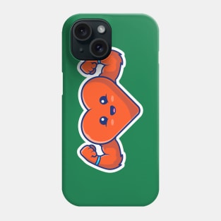 Strong Heart Cartoon Phone Case