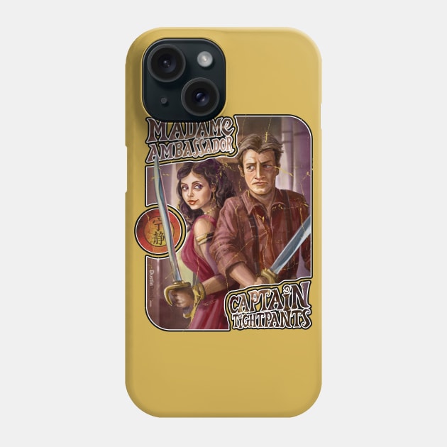 Firefly: Madame Ambassador & Captain Tightpants Phone Case by Dustin Resch