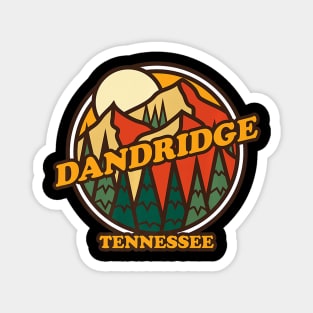 Vintage Dandridge, Tennessee Mountain Hiking Souvenir Print Premium Magnet