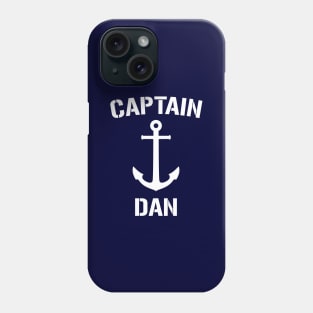 Nautical Captain Dan Personalized Boat Anchor Phone Case