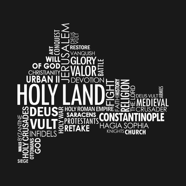 Map of Constantinople Word Collage by holyland