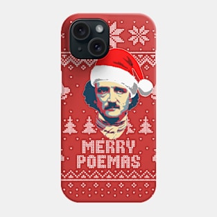 Edgar Allan Poe Merry Poemas Phone Case