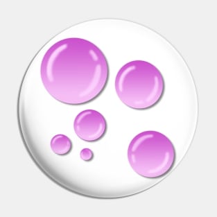 Pink Vaporwave Bubbles Pin