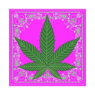 Pink Marijuana Bandana #2 T-Shirt