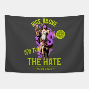 Rise Above The Hate Urban Street Style Graffiti Tapestry