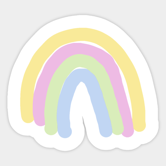 Pastel Rainbow sticker — Sarah Voyer