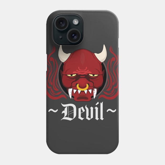 The Devil Within - White Phone Case by RCLWOW