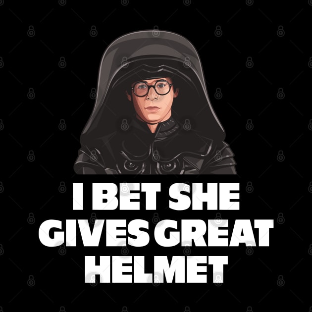 I bet she gives great helmet by BodinStreet