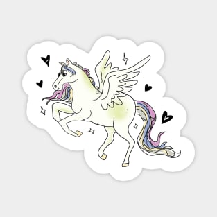 The greek mythical creature Pegasus Magnet